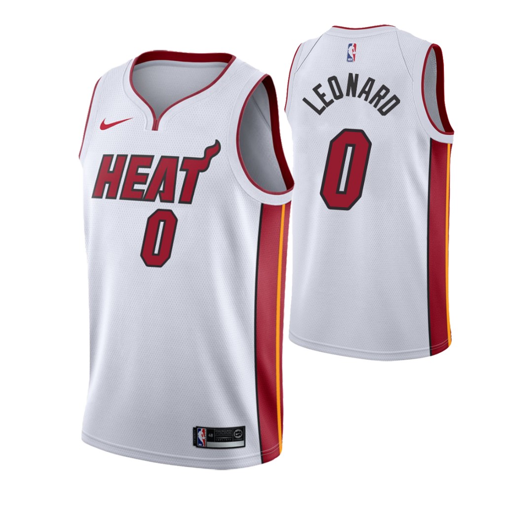 Heat #0 Meyers Leonard Association Edition White Jersey - Zenithce