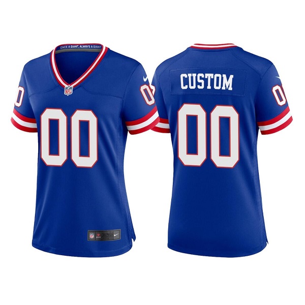 New York Giants Active Player Custom Royal Classic Retired Player Stitched Game Jersey - Zenithce