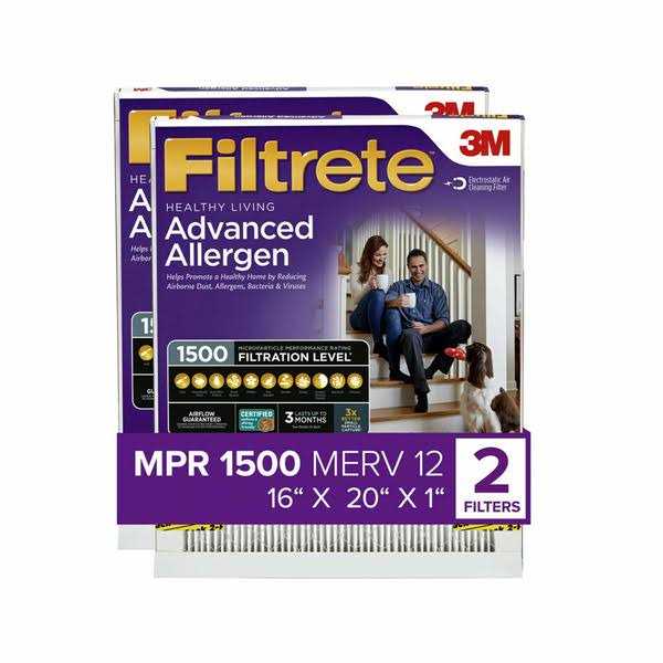Filtrete 1500 MPR High Performance Air Filter - Zenithce
