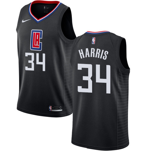 Clippers #34 Tobias Harris Black Swingman Statement Edition Jersey - Zenithce