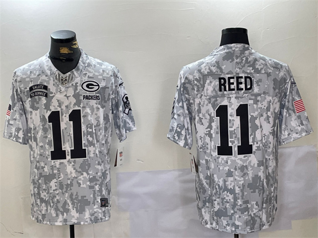 Green Bay Packers #11 Jayden Reed 2024 F.U.S.E. Arctic Camo Salute To Service Limited Stitched Jersey - Zenithce
