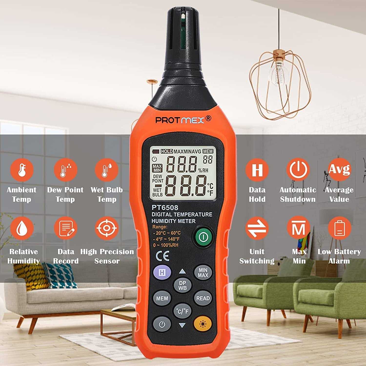 Protimeter BLD5702 Digital Mini Moisture Meter - Zenithce