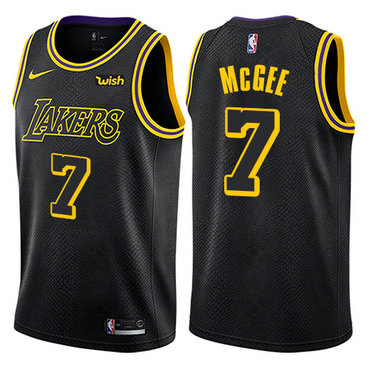 Los Angeles Lakers #7 JaVale McGee Black City Edition Swingman Jersey - Zenithce