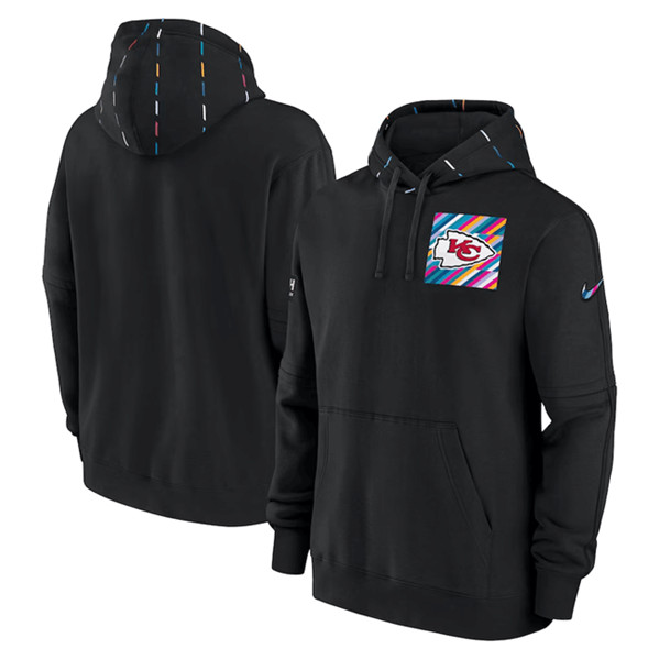 Kansas City Chiefs Black 2023 Crucial Catch Club Pullover Hoodie - Zenithce
