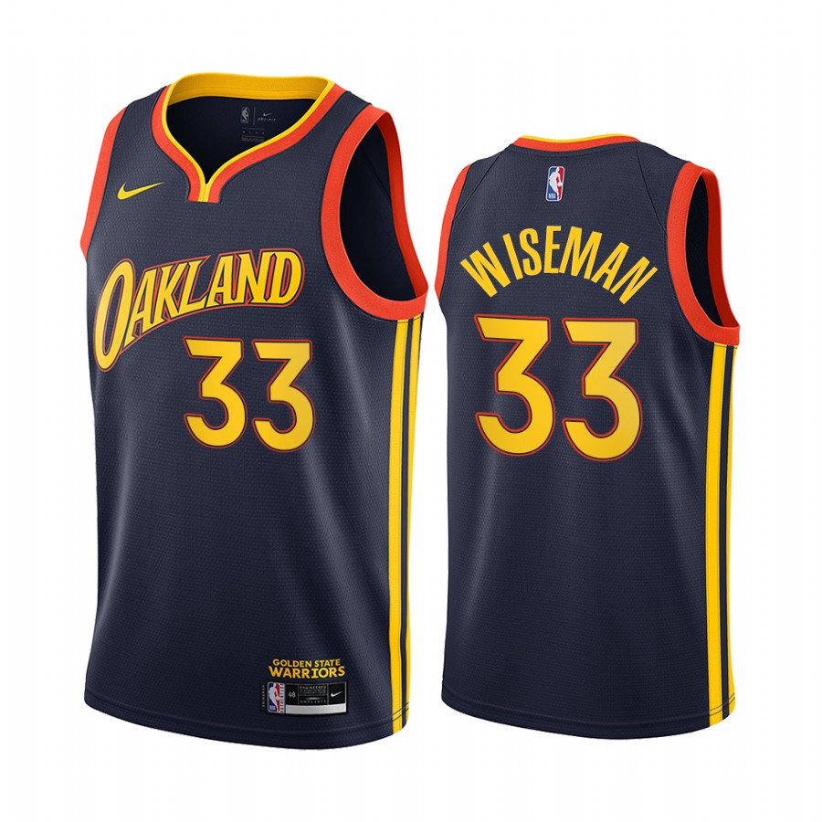 Warriors #33 James Wiseman Navy Swingman 2020-21 City Edition Jersey - Zenithce