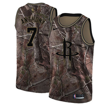 Houston Rockets #7 Carmelo Anthony Camo Swingman Realtree Collection Jersey - Zenithce