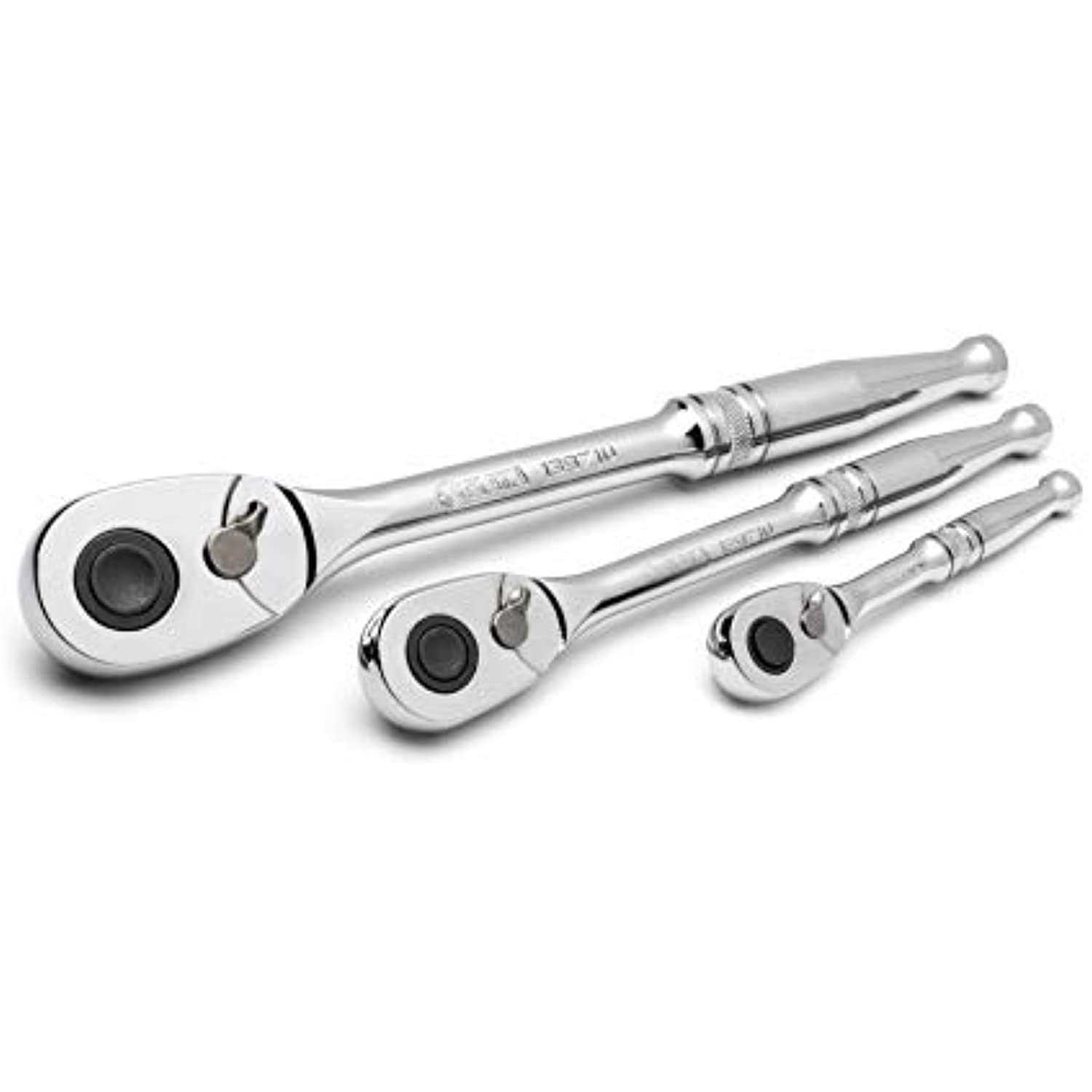sata 213-piece 1/4-inch, 3/8-inch, 1/2-inch drive three drawer mechanic’s tool set with 72t ratchets and 107 sockets - Zenithce