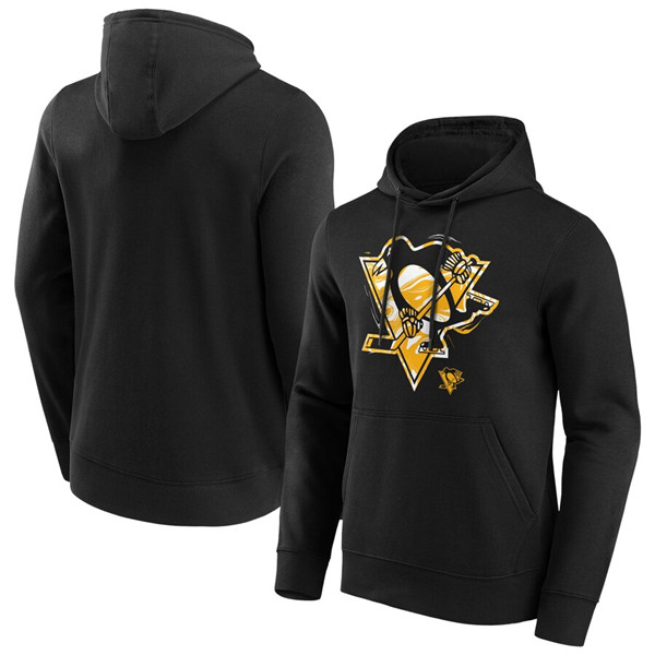 Pittsburgh Penguins Black Marble Hoodie - Zenithce