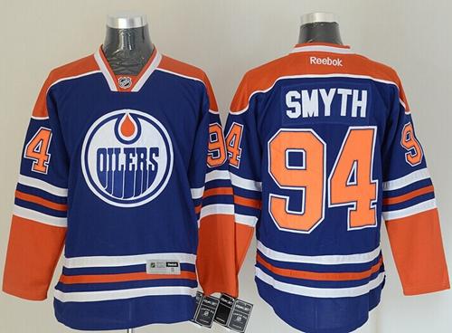 Oilers #94 Ryan Smyth Ligtht Blue Stitched Jersey - Zenithce