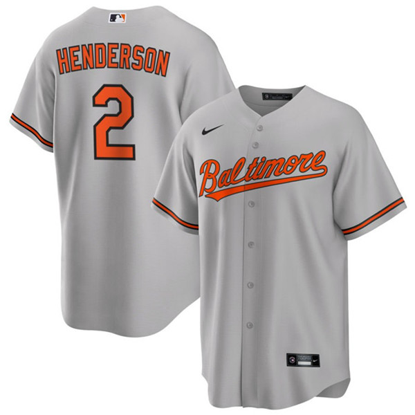 Baltimore Orioles #2 Gunnar Henderson Gray Cool Base Stitched Jersey - Zenithce