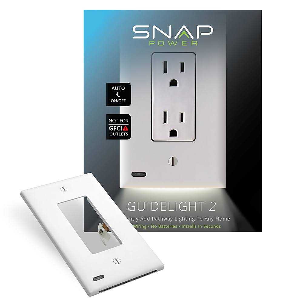 SnapPower GuideLight 2 for Outlets Night Light - Zenithce