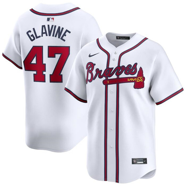 Atlanta Braves #47 Tom Glavine White 2024 Home Limited Stitched Jersey - Zenithce