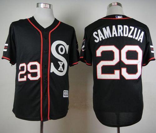 White Sox #29 Jeff Samardzija Black New Cool Base Stitched Jersey - Zenithce
