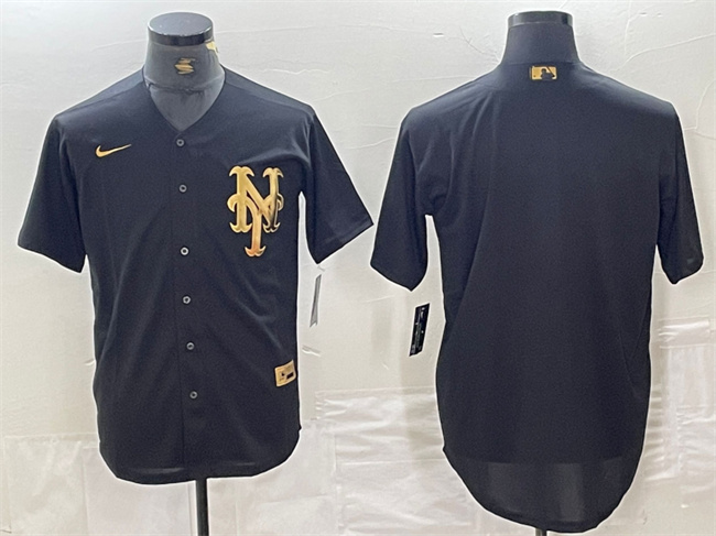 New York Mets Blank Black Cool Base Stitched Jersey - Zenithce