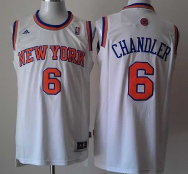 New York Knicks #6 Tyson Chandler Revolution 30 Swingman 2013 White Jersey - Zenithce