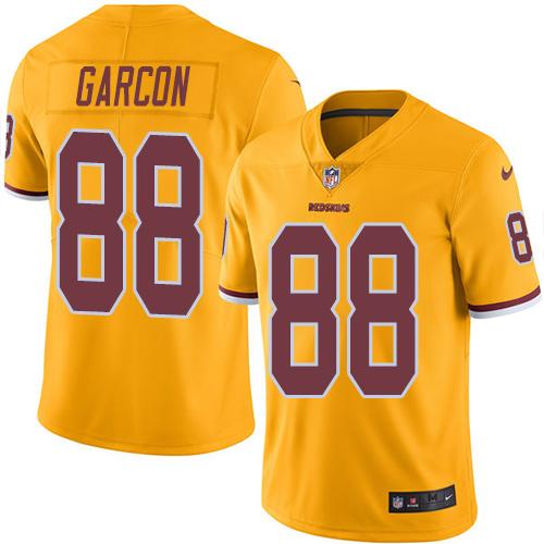 Redskins #88 Pierre Garcon Gold Stitched Limited Rush Nike Jersey - Zenithce