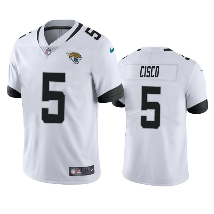 Jacksonville Jaguars #5 Andre Cisco White Vapor Untouchable Limited Stitched Jersey - Zenithce