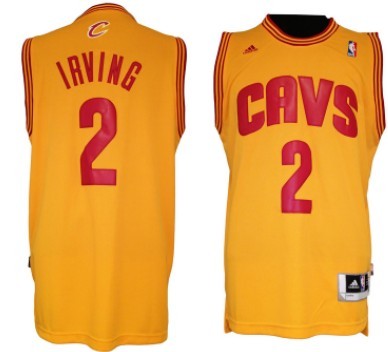 Cleveland Cavaliers #2 Kyrie Irving Revolution 30 Swingman Yellow Jersey - Zenithce