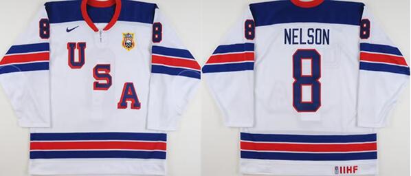 USA Customized White World Junior Championships Stitched Jersey - Zenithce