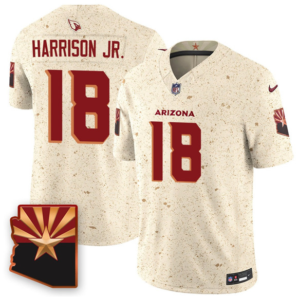Arizona Cardinals #18 Marvin Harrison Jr. 2025 F.U.S.E. “Rivalries” Vapor Untouchable Limited Football Stitched Jersey - Zenithce