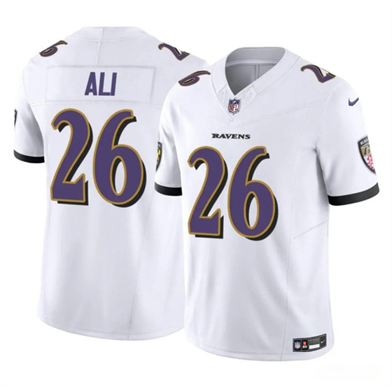 Baltimore Ravens #26 Rasheen Ali White 2025 F.U.S.E. Vapor Limited Football Jersey - Zenithce