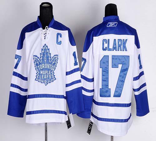 Maple Leafs #17 Wendel Clark White Third Stitched Jersey - Zenithce