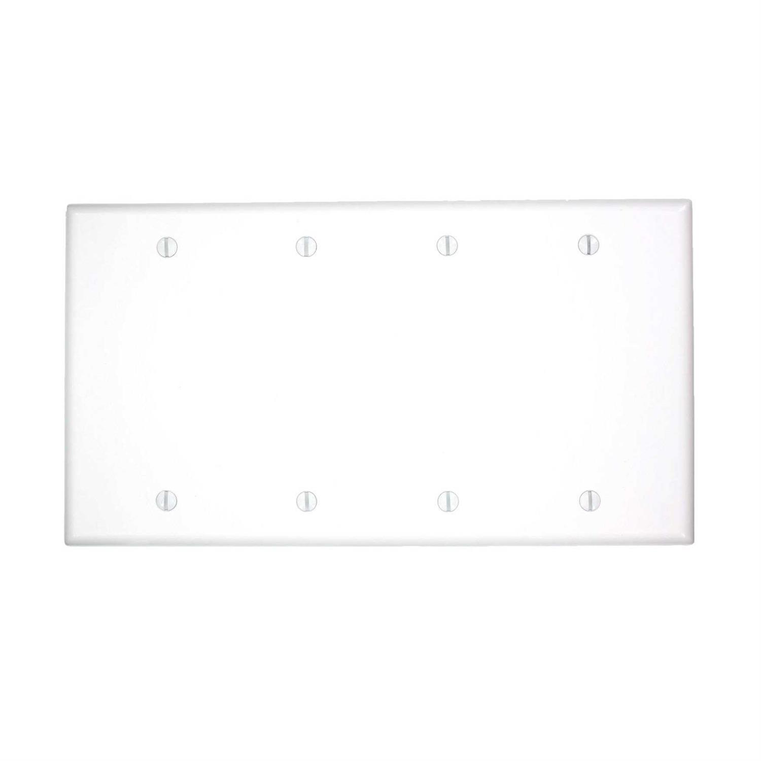 Leviton 88052 2 Gang White Single Receptacle Plate - Zenithce