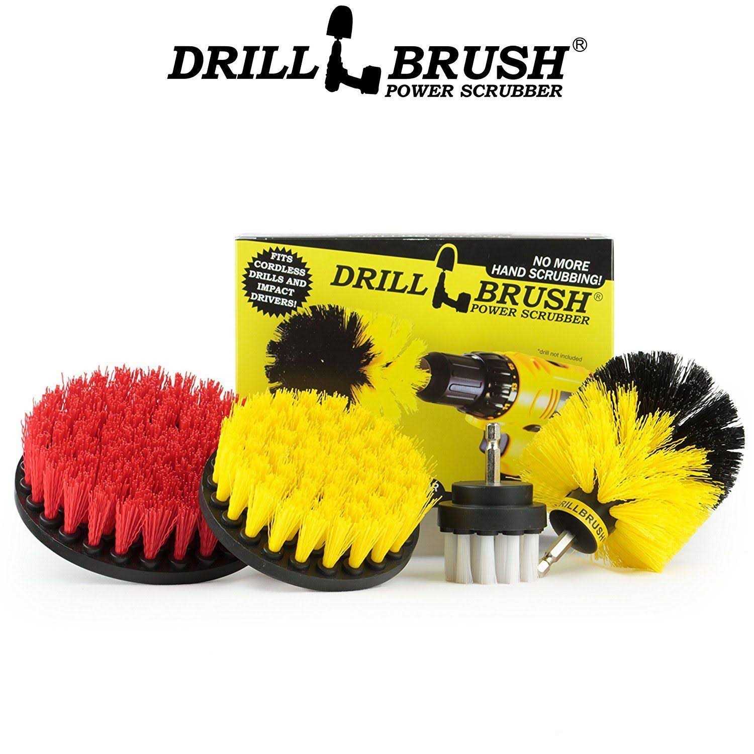 Drillbrush Tile & Grout Cleaning Drill Brush Set Shower Floor Scrub Brush for Drill - Zenithce