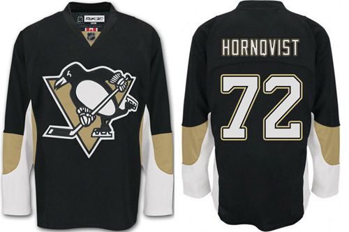 Penguins #72 Patric Hornqvist Black Home Stitched Jersey - Zenithce