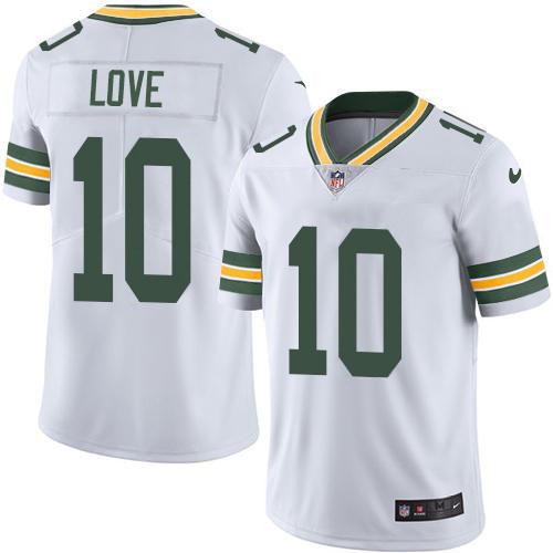 Green Bay Packers #10 Jordan Love White Stitched Jersey - Zenithce