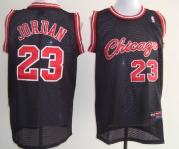 Chicago Bulls #23 Michael Jordan 1984-1985 Rookie Black Swingman Jersey - Zenithce