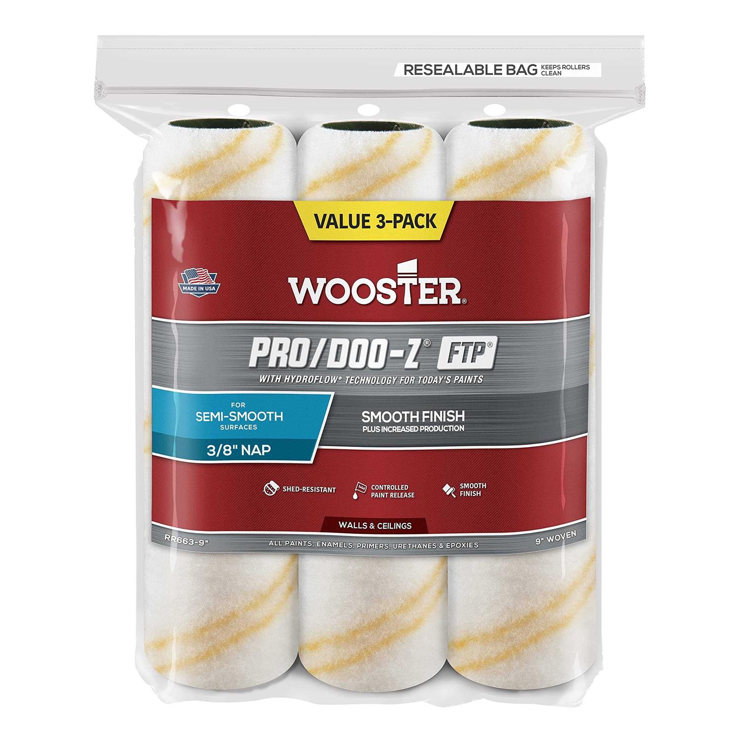 Wooster Rr304-4-1/2 Jumbo-Koter Mohair Blend Roller Cover - Zenithce
