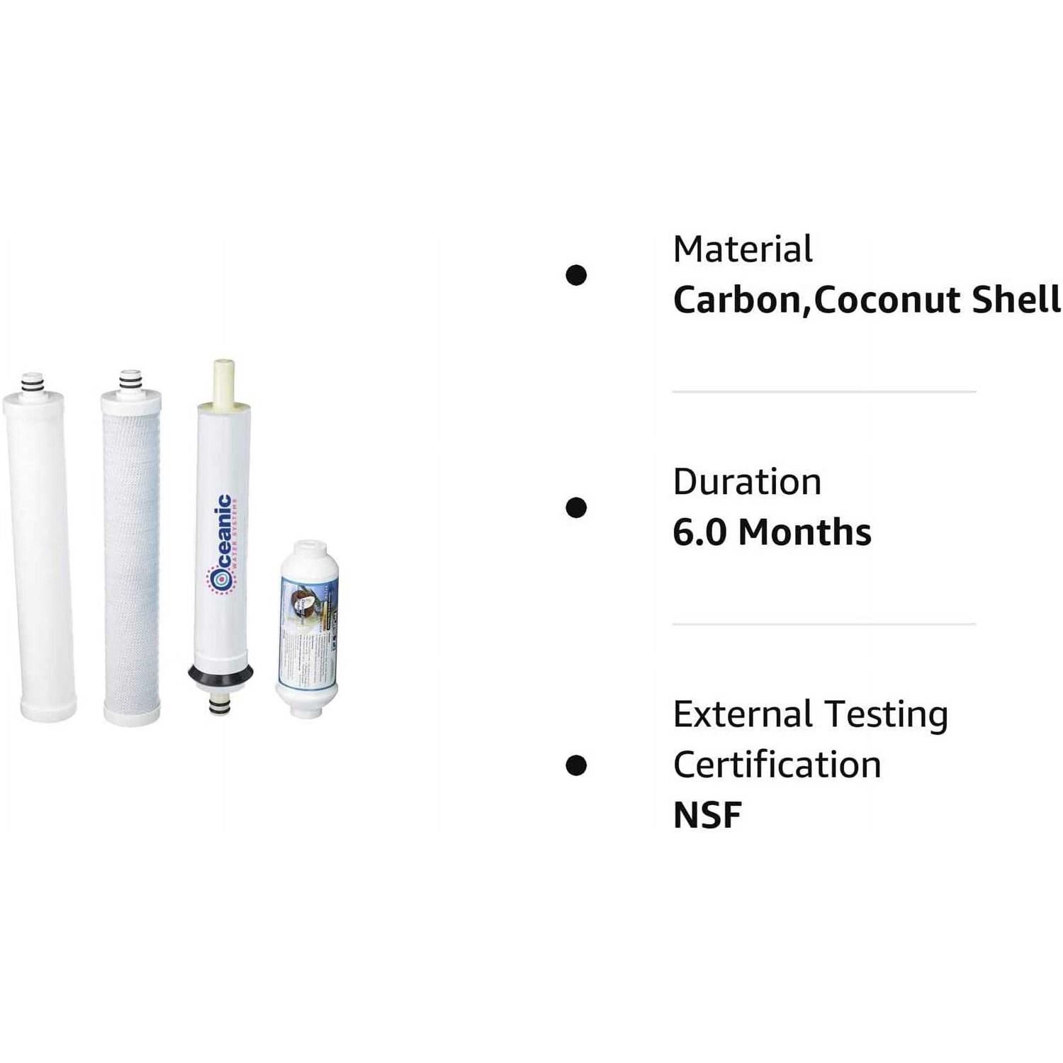 Exact Match Filter Set With Membrane for Culligan AC-30 Reverse Osmosis System - Zenithce