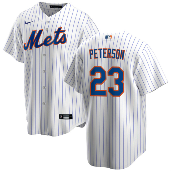 New York Mets #23 David Peterson White Cool Base Stitched Jersey - Zenithce