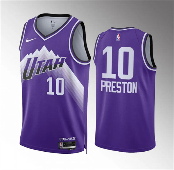 Utah Jazz #10 Jason Preston Purple Classic Edition Stitched Jersey - Zenithce