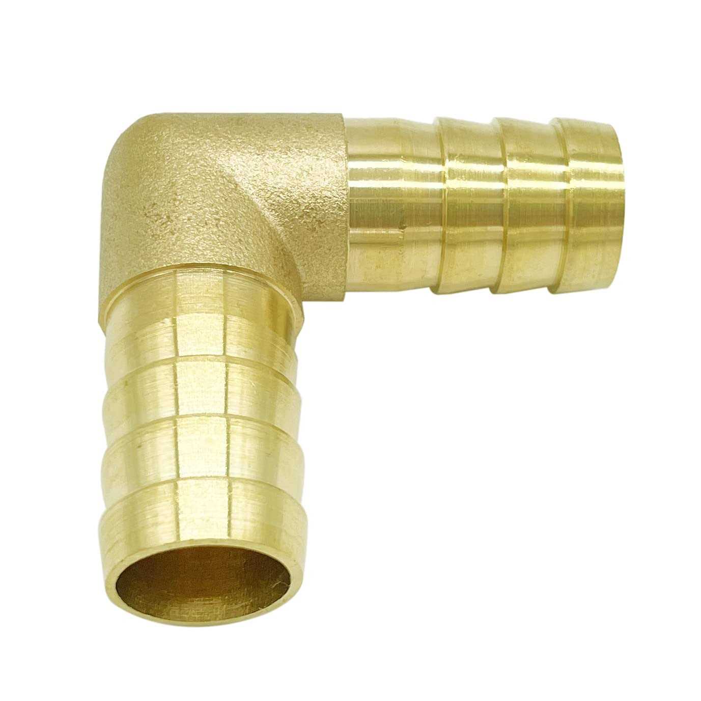 Metaland Brass Hose Barb Elbow 90 Degree L Right Angle Barbed Fitting Water Fuel Air - Zenithce