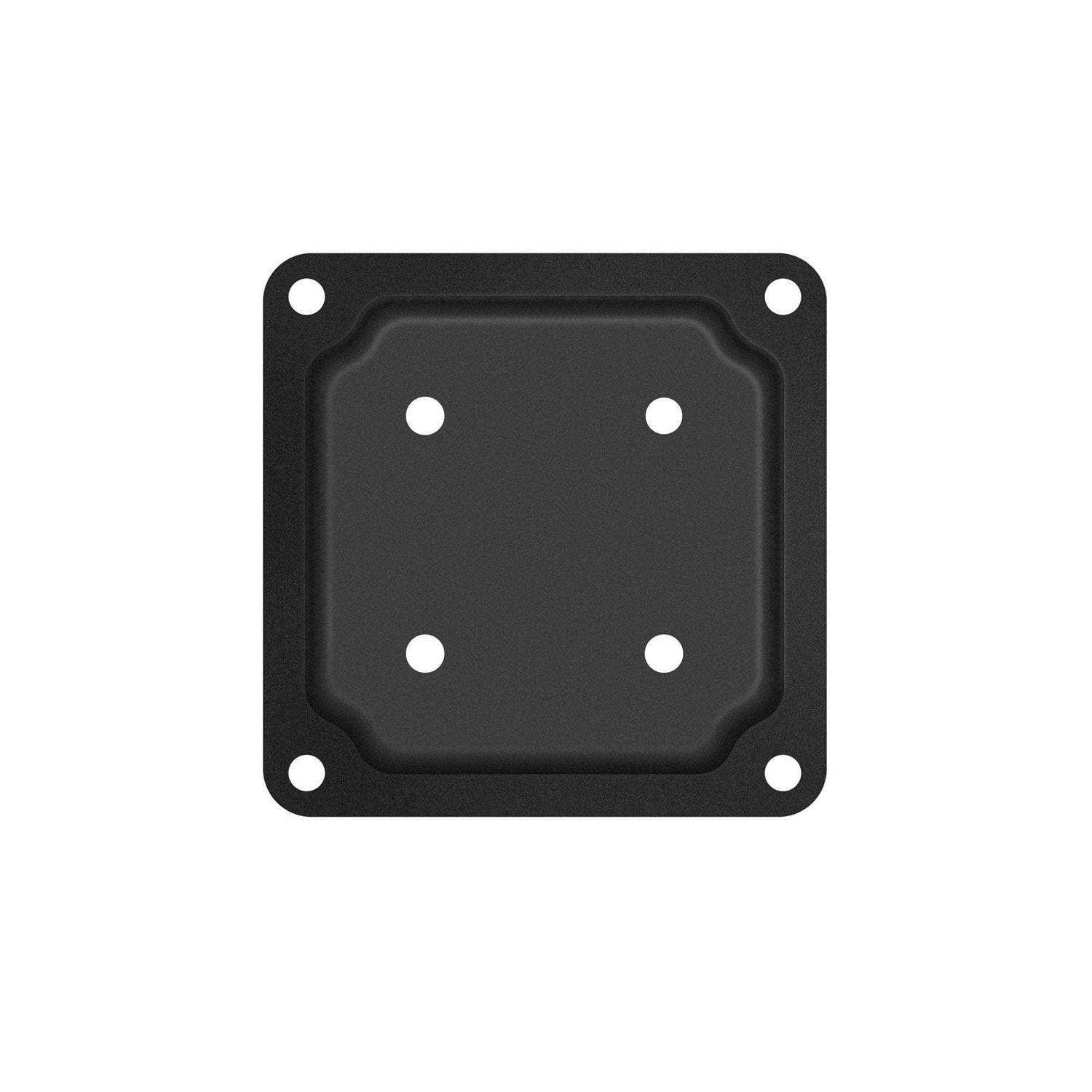 Nuvo Iron 4 in. x 4 in. Black Wood Post Connector Plate WPCP4B - Zenithce