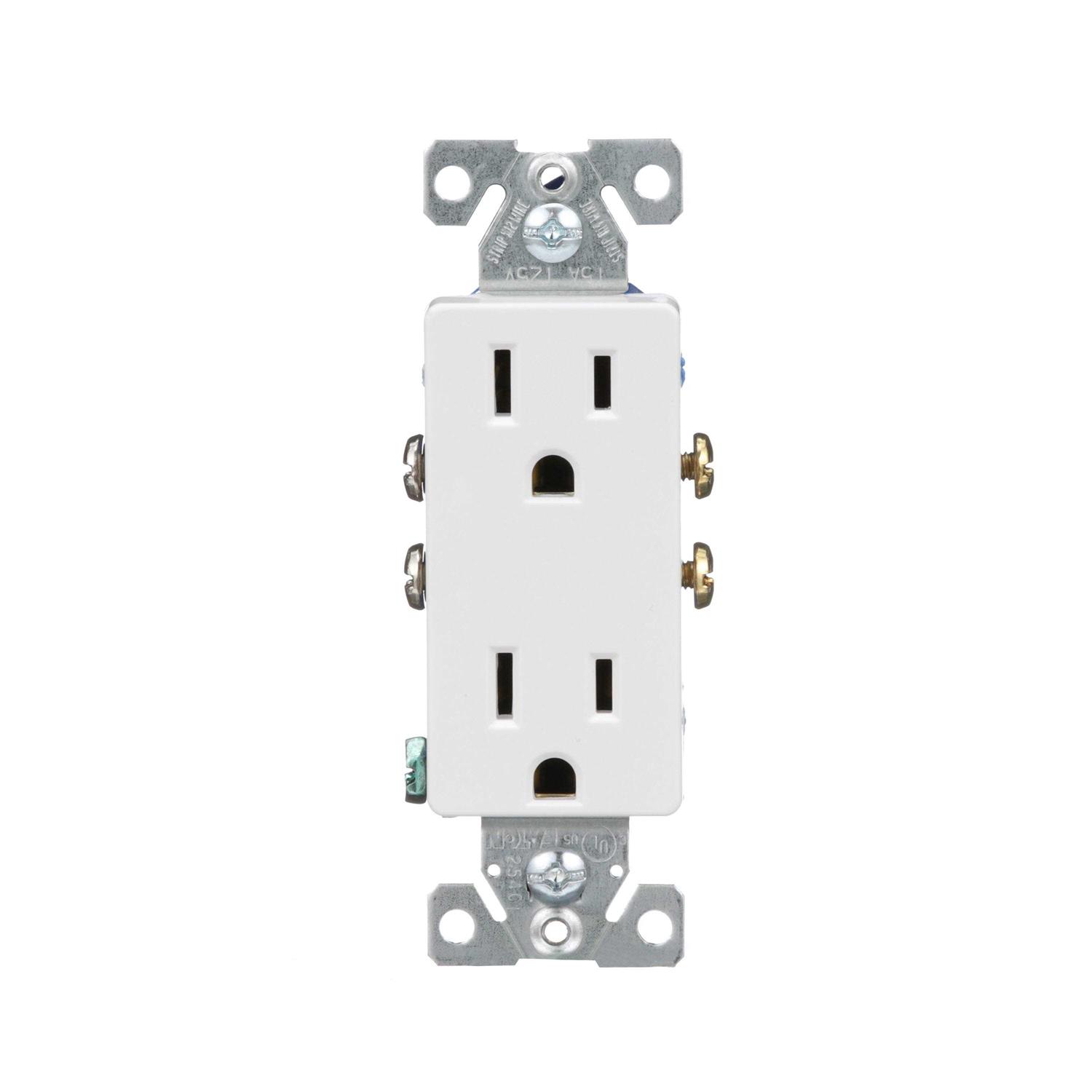 Eaton 15-Amp 125-volt Tamper Resistant GFCI Residential Decorator Outlet - Zenithce