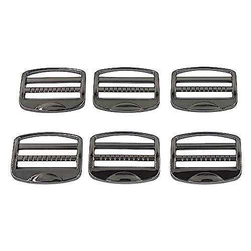 DGOL 10 pcs Heavy Zinc Alloy Ladder Lock Slider Metal Adjustable Webbing Release Buckles - Zenithce
