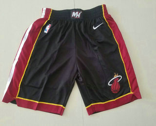 Miami Heat Black 2019 Swingman Stitched Shorts - Zenithce
