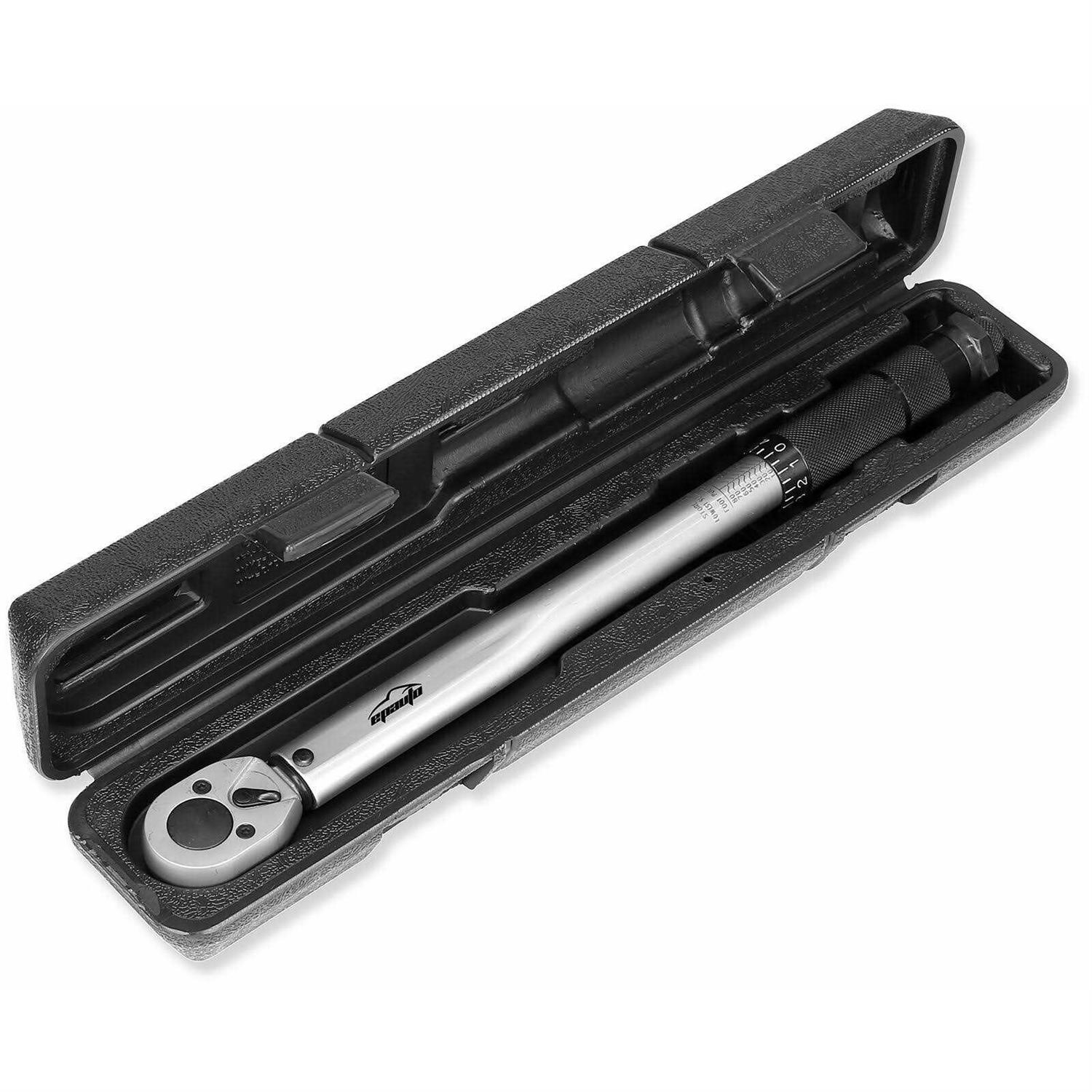 Epauto 1/2-Inch Drive Click Torque Wrench,25-250 ft.-lb./33.9~338.9 Nm - Zenithce