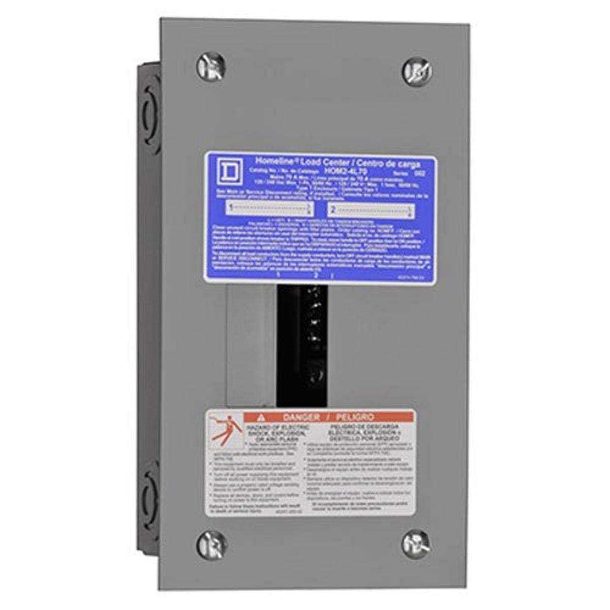 Square D Homeline 70 Amp Main Lug Load Center - Zenithce