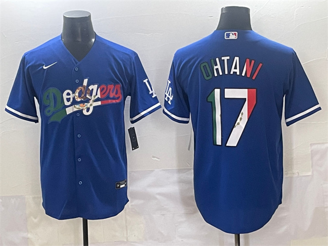 Los Angeles Dodgers #17 Shohei Ohtani Blue Mexico Stitched Jersey - Zenithce