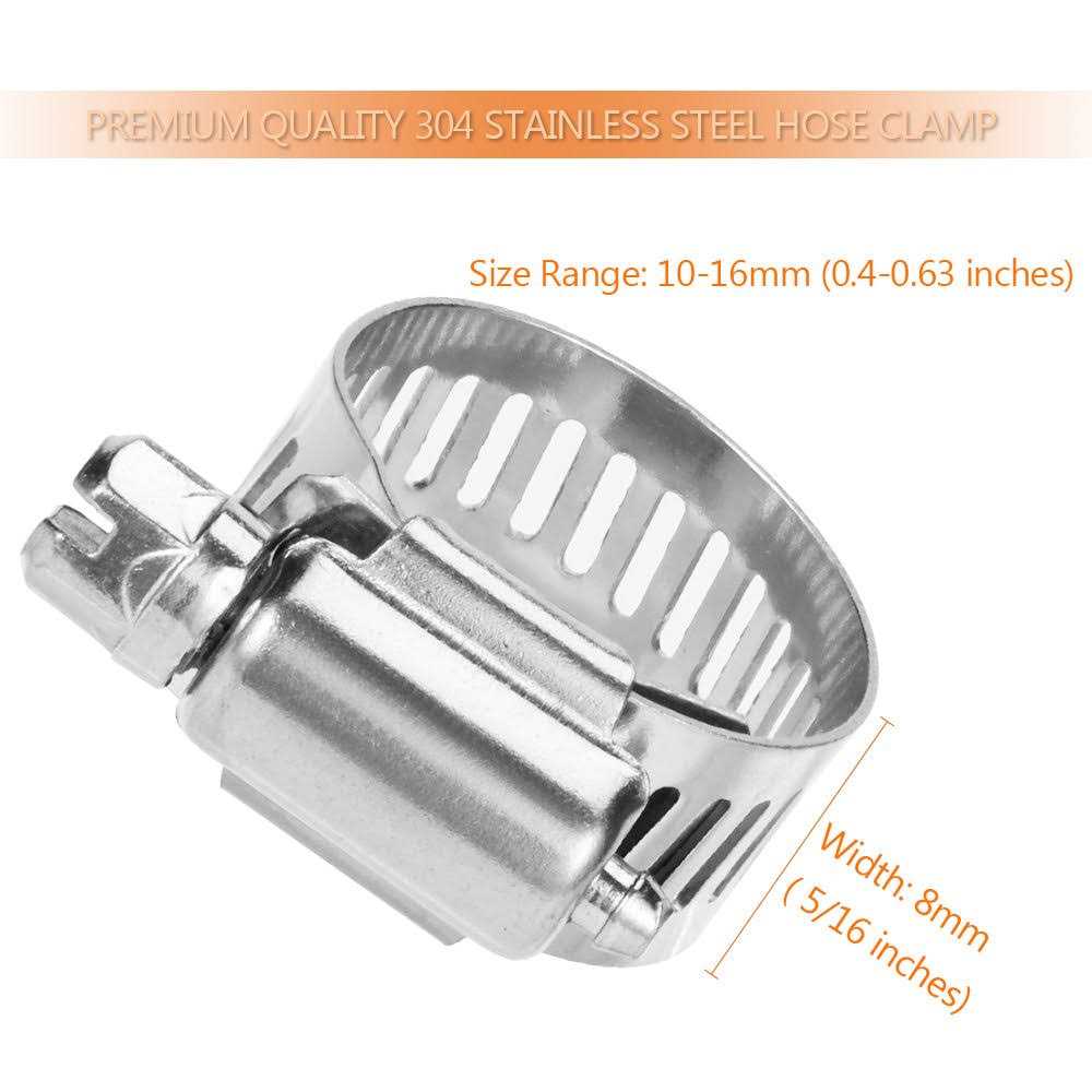 Lokman 20 Pack Stainless Steel Hose Clamp Adjustable Worm Gear Hose Clamp - Zenithce
