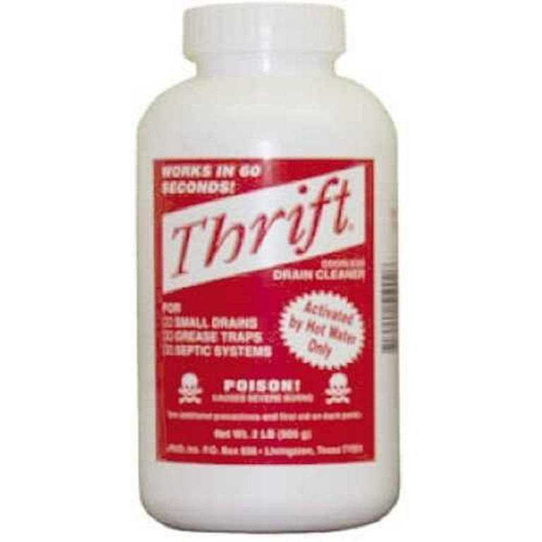 Thrift T-100 Alkaline Based 1-Pound Granular Drain Cleaner - Zenithce