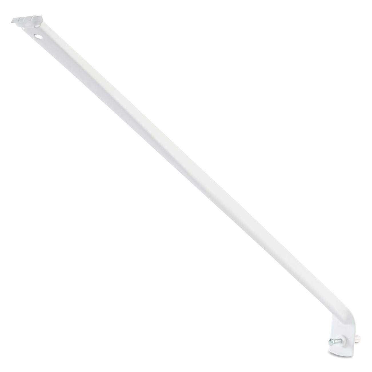 Rubbermaid 12 in. L White Metal Shelving Track Bracket - Zenithce
