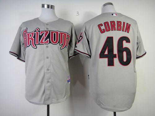 Diamondbacks #46 Patrick Corbin Grey Cool Base Stitched Jersey - Zenithce