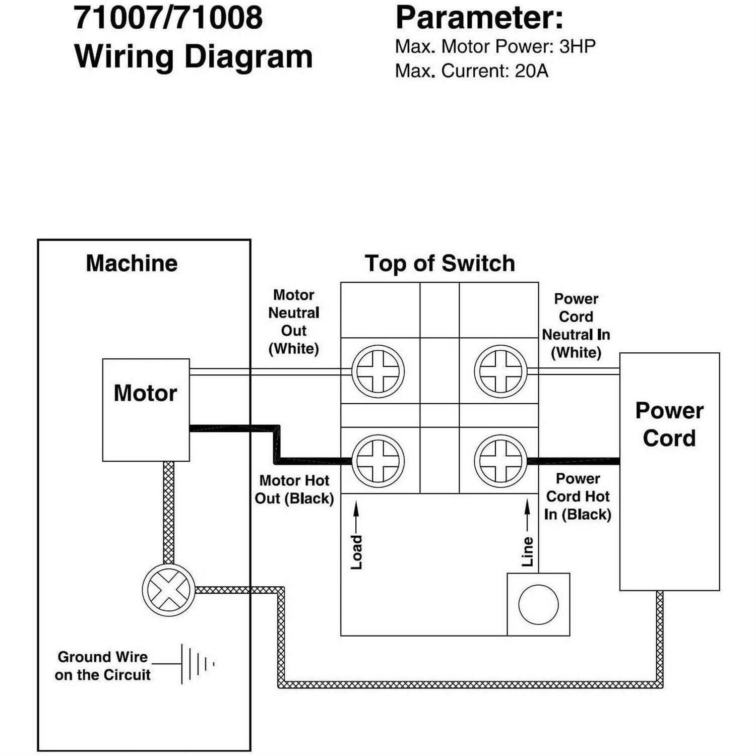 POWERTEC 71007 110/220-Volt Paddle Switch - Zenithce