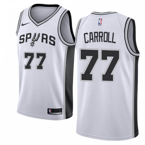 Spurs #77 DeMarre Carroll White Swingman Association Edition Jersey - Zenithce
