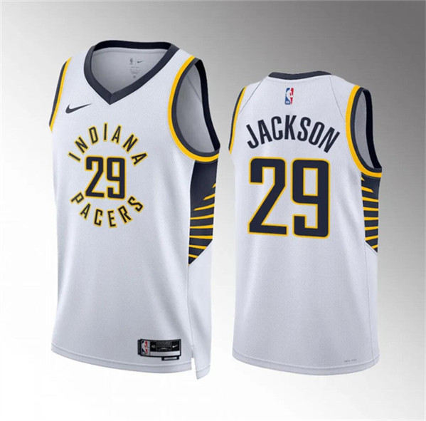 Indiana Pacers #29 Quenton Jackson White Association Edition Stitched Jersey - Zenithce